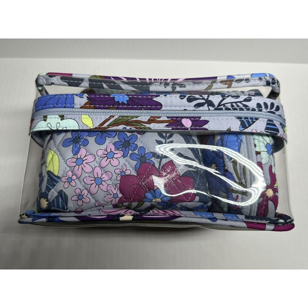 Vera Bradley 3 Piece Cosmetic Set Travel Organizer Pattern Bengal Lily NWT RV$75